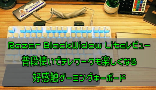 Razer BlackWidow Liteレビュー 普段使いでテレワークも楽しくなる好感触ゲーミングキーボード