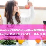 【意外と使える】Windows10のVirtualBox仮想環境にUbuntu Mateをインストールしてみる