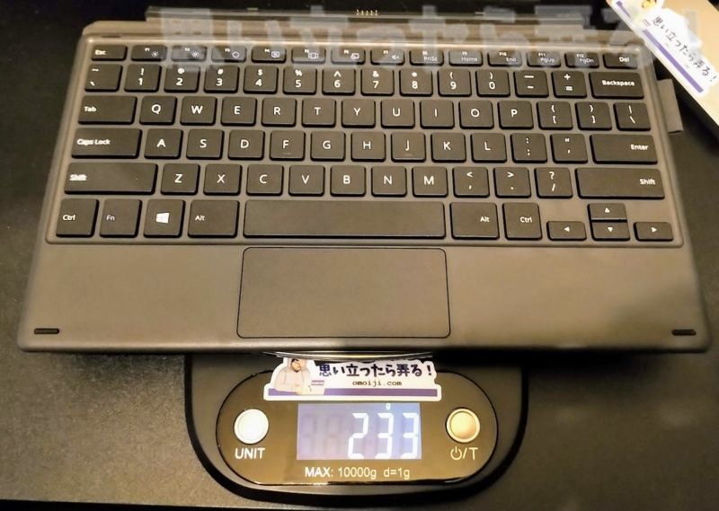 CHUWI UBook専用キーボード単体の重量は233グラム