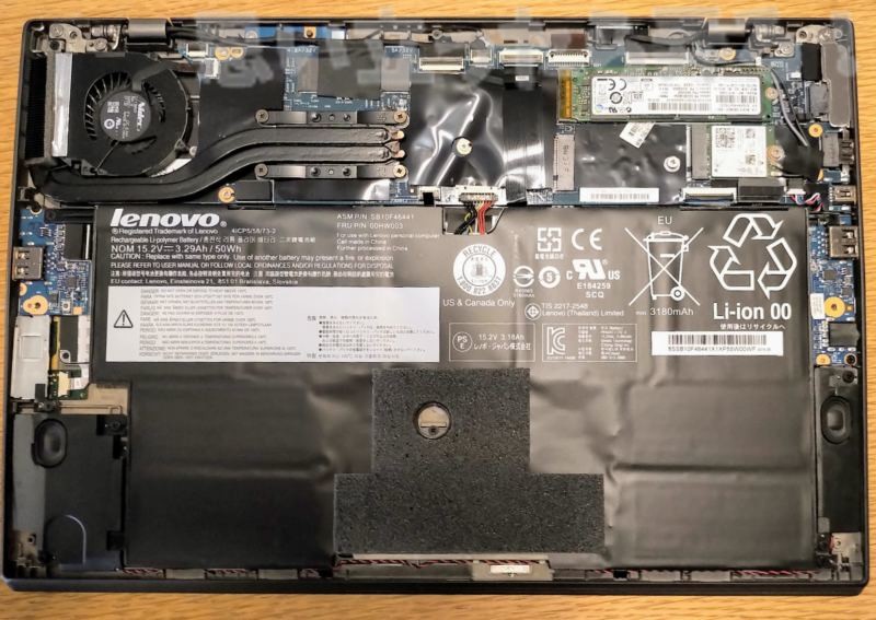 think pad x1 carbon 2015 ssd change 0008