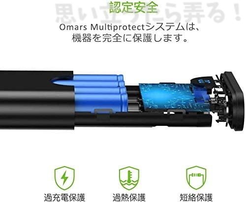 Omars モバイルバッテリの安全性