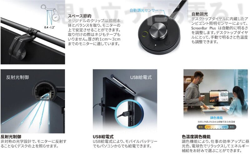 BenQ スクリーンバー プロの製品特徴