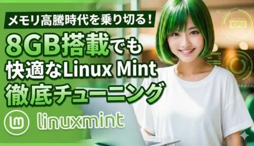 メモリ高騰時代を乗り切る！8GB搭載でも快適なLinux Mint徹底チューニングガイド