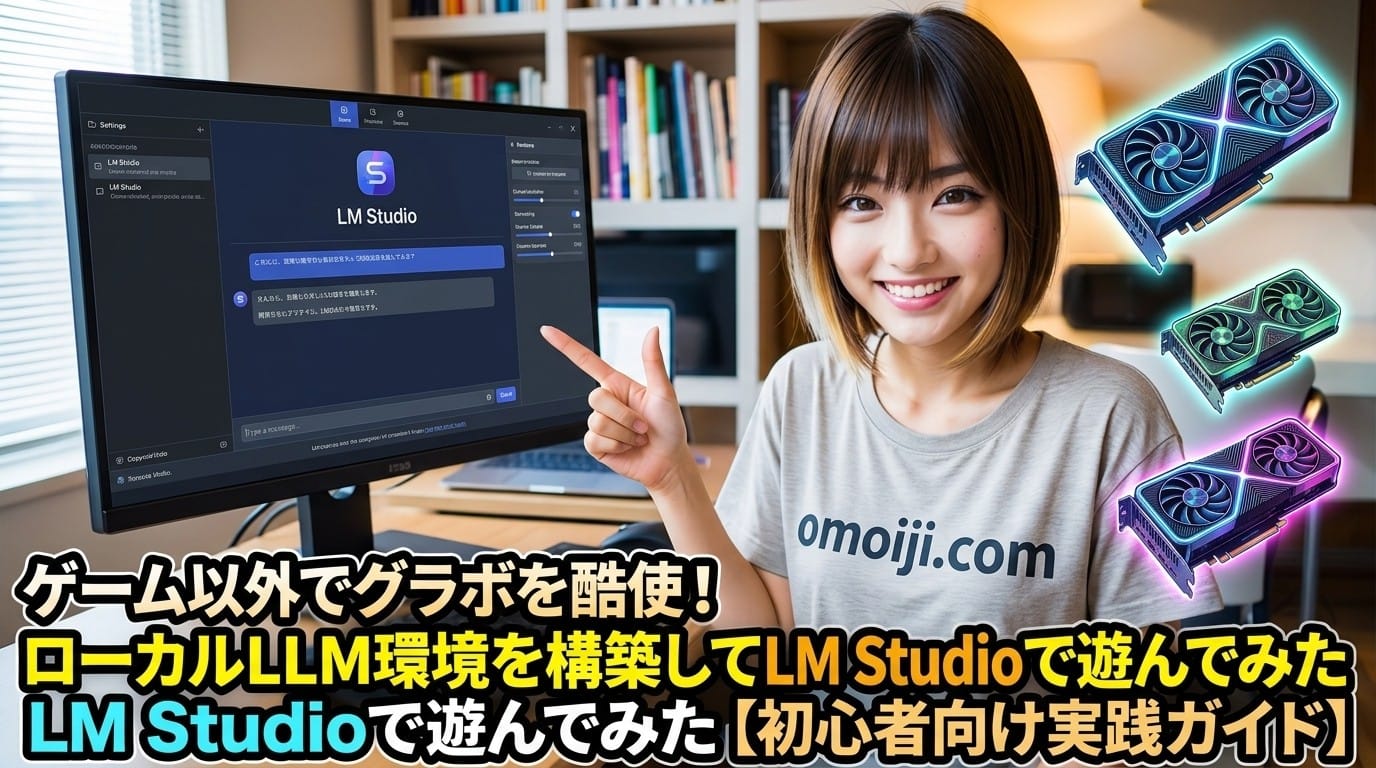 LM StudioでローカルLLM環境を構築する記事のアイキャッチ